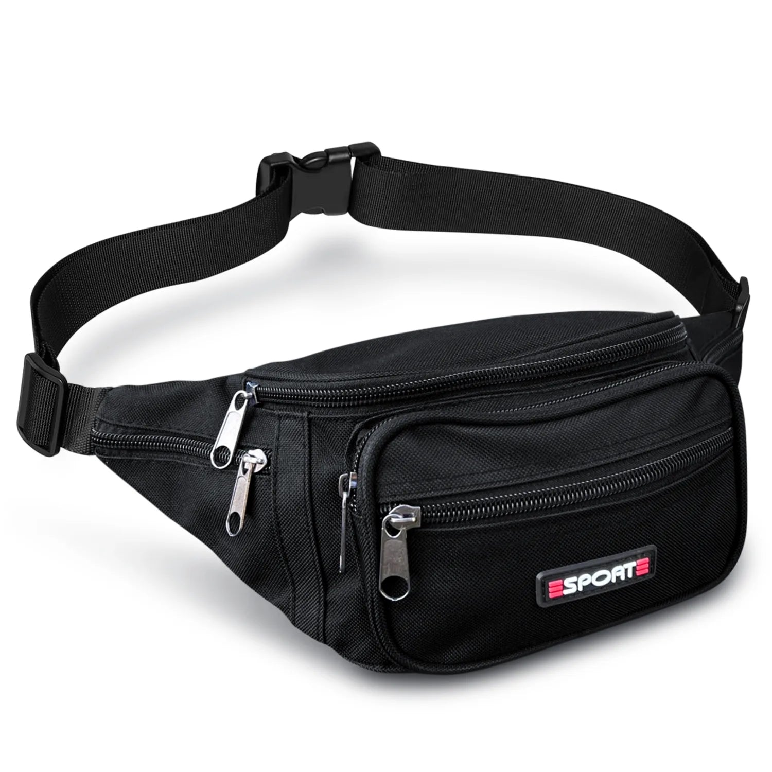 Heuptasje Dames / Heren - Fanny Pack - Buideltasje Nylon - Lichtgewicht - 6 vakken