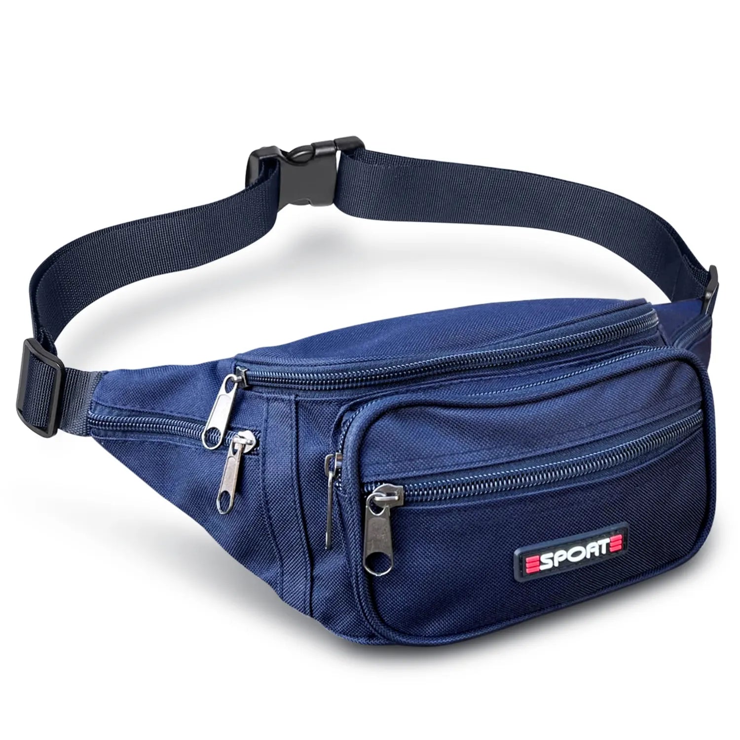 Heuptasje Dames / Heren - Fanny Pack - Buideltasje Nylon - Lichtgewicht - 6 vakken