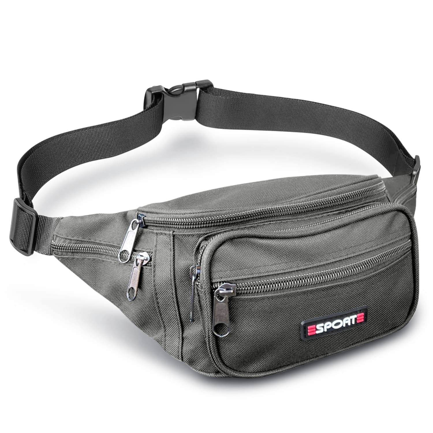 Heuptasje Dames / Heren - Fanny Pack - Buideltasje Nylon - Lichtgewicht - 6 vakken