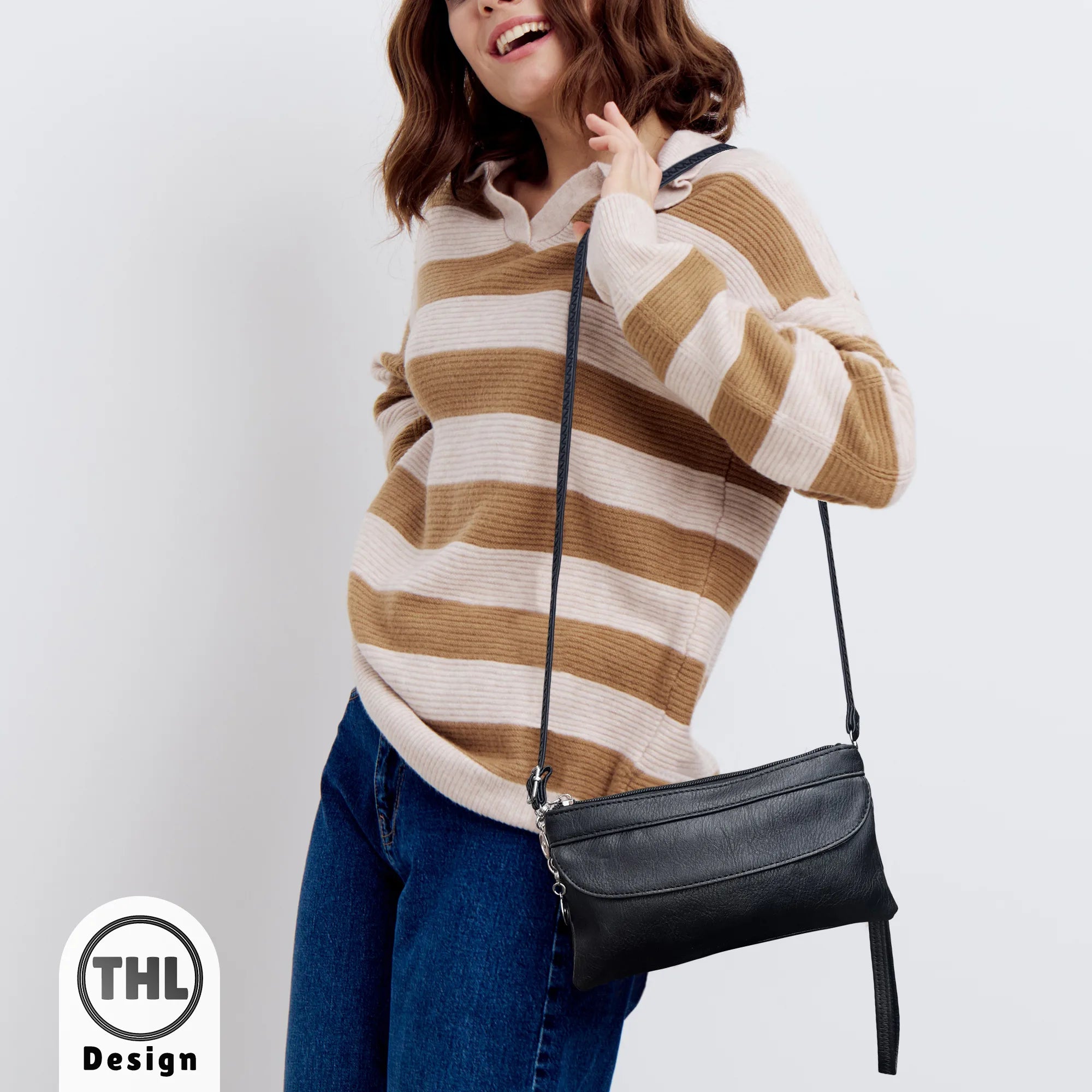 THL Design - Kleine Dames schoudertas - Klein tasje - Clutch