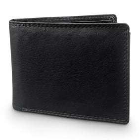THL Design - Leren Portemonnee Heren - Portefeuille Heren - Billfold - RFID Bescherming - Nappa Leer - Zwart