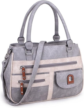 L & H - Dames Schoudertas / Handtas - Kort en Lang Hengsel - Veel Vakken