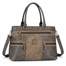 L & H - Dames Schoudertas / Handtas - Shopper - 2 vakken