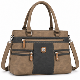 L & H - Dames Schoudertas / Handtas - Shopper - 2 vakken