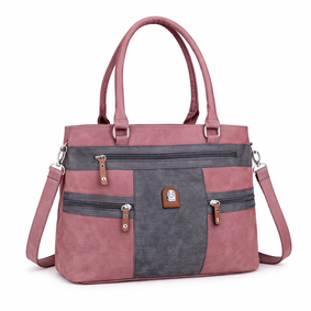 L & H - Dames Schoudertas / Handtas - Shopper - 2 vakken