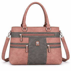 L & H - Dames Schoudertas / Handtas - Shopper - 2 vakken