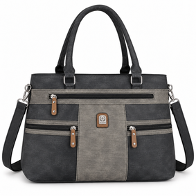 L & H - Dames Schoudertas / Handtas - Shopper - 2 vakken