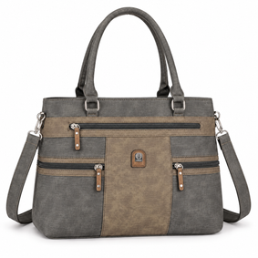 L & H - Dames Schoudertas / Handtas - Shopper - 2 vakken