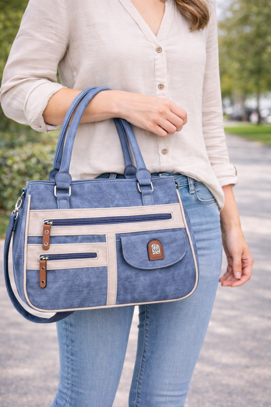 KL928 Damestas, schoudertas, shopper voor dames, handtas, dameshandtas