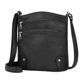 THL Design - Dames Schoudertas - Crossbody - Veel Ritsen - Compact