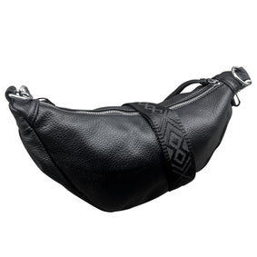 THL Design - Halve Maan Tas - Dames Crossbodytas - Festival Tasje - Zwart