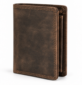 THL Design - Heren Portemonnee - Billfold - Luxe Portefeuille - Hoog Model - Vintage Leer