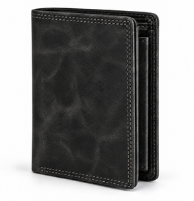 THL Design - Heren Portemonnee - Billfold - Luxe Portefeuille - Hoog Model - Vintage Leer
