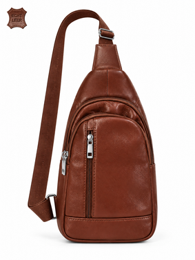 THL Design - Leren Crossbody / Schoudertas - Sling Bag - Dames & Heren - Echt Leer