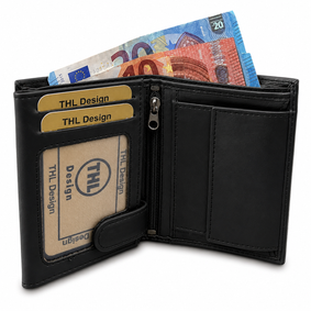 THL Design Leren Portemonnee Heren & Dames – Echt Leer – Hoog Model – Billfold