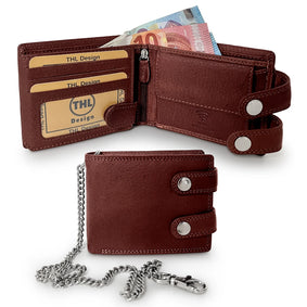 THL Design - Portemonnee Heren - Portefeuille Met Ketting - Afsluitbaar