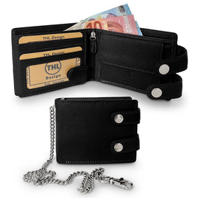 THL Design - Portemonnee Heren - Portefeuille Met Ketting - Afsluitbaar