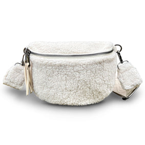 THL Design - Teddy Crossbodytas - schoudertasje teddy / fluffy
