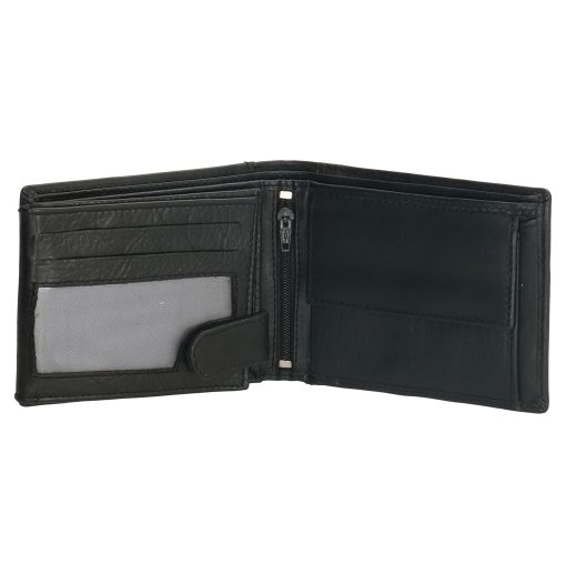 Heren portemonnee zwart Bilfold(klein model) RFID
